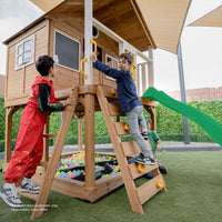 Lifespan Kids Warrigal Cubby House with 2.2m Slide - 4 Colours