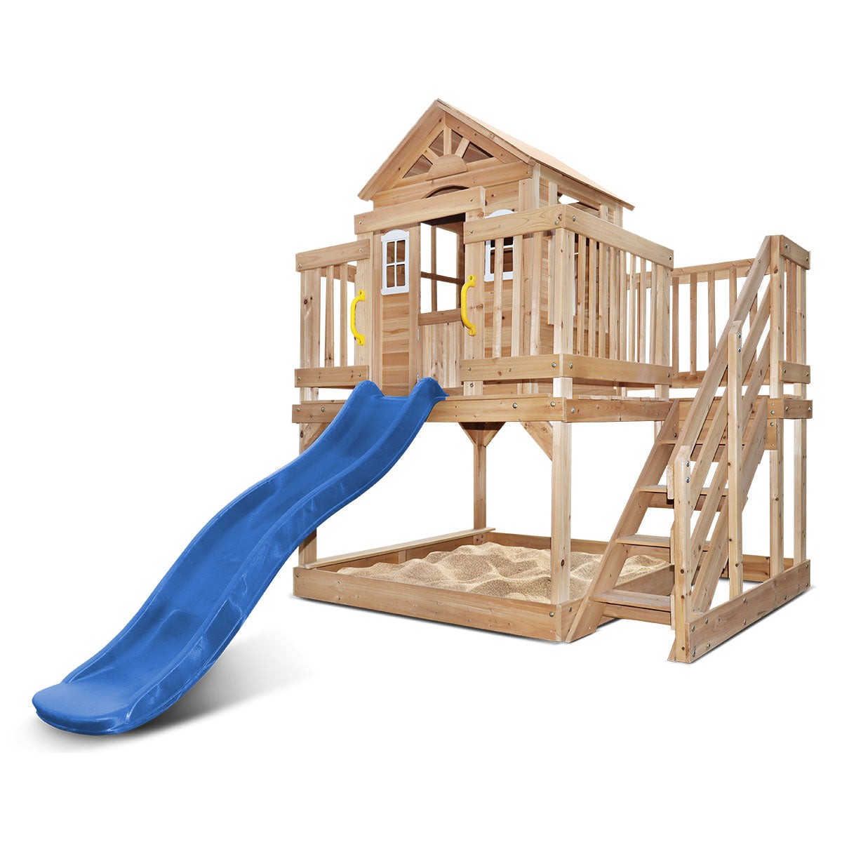 Lifespan Kids Silverton Cubby House with 1.8m Slide - Blue or Green