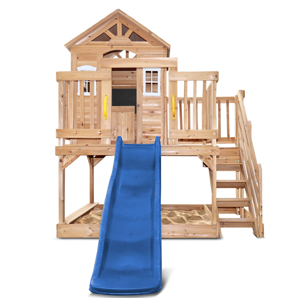 Lifespan Kids Silverton Cubby House with 1.8m Slide - Blue or Green