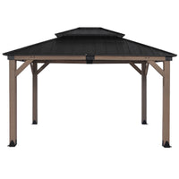 Yardtopia Maryborough 3.6m x 3m Timber & Steel Double Hip Roof Gazebo