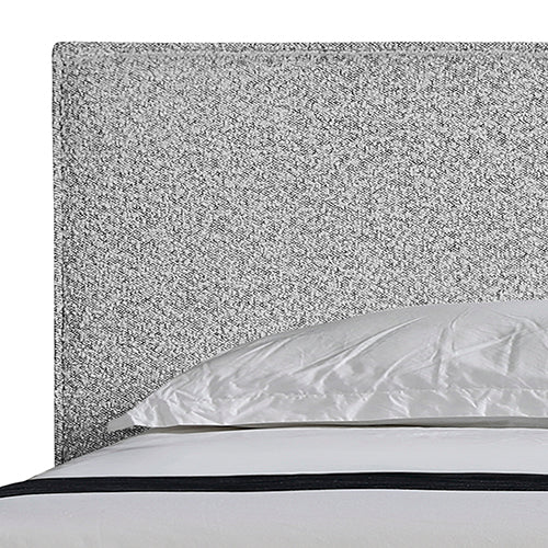 Ralph  Queen Bed Frame Fabric Upholstery in KD slat - White