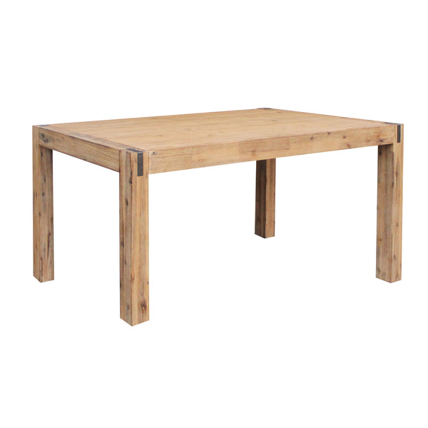 Dining Table with Solid Acacia Wooden Base in Oak Colour - 210cm
