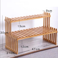 2 Tier Bamboo Plant Stand