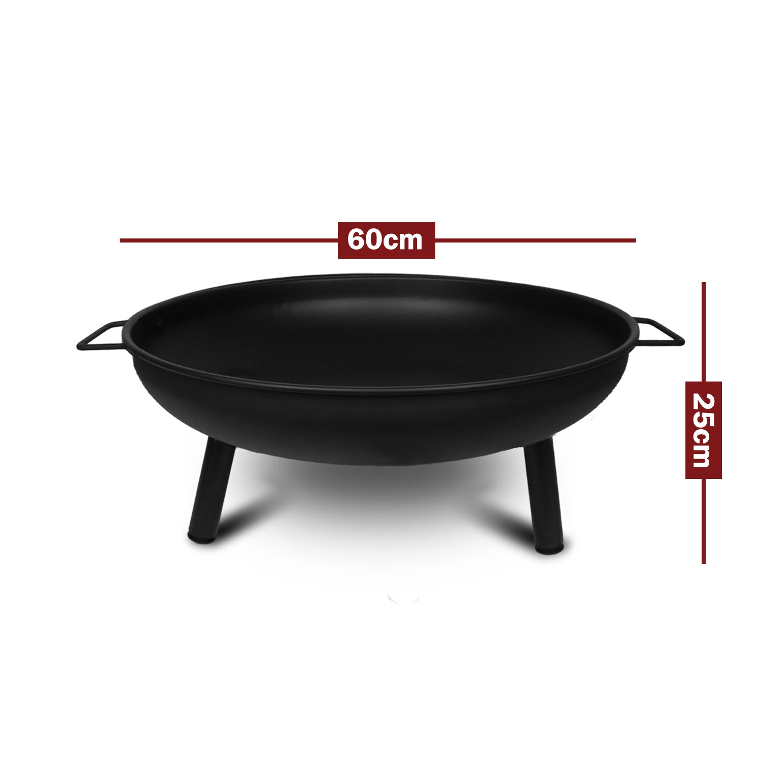 Portable outdoor fire pit fireplace open patio heater - steel 6