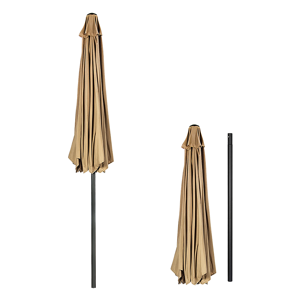 9ft patio umbrella outdoor garden table with 8 sturdy ribs 5