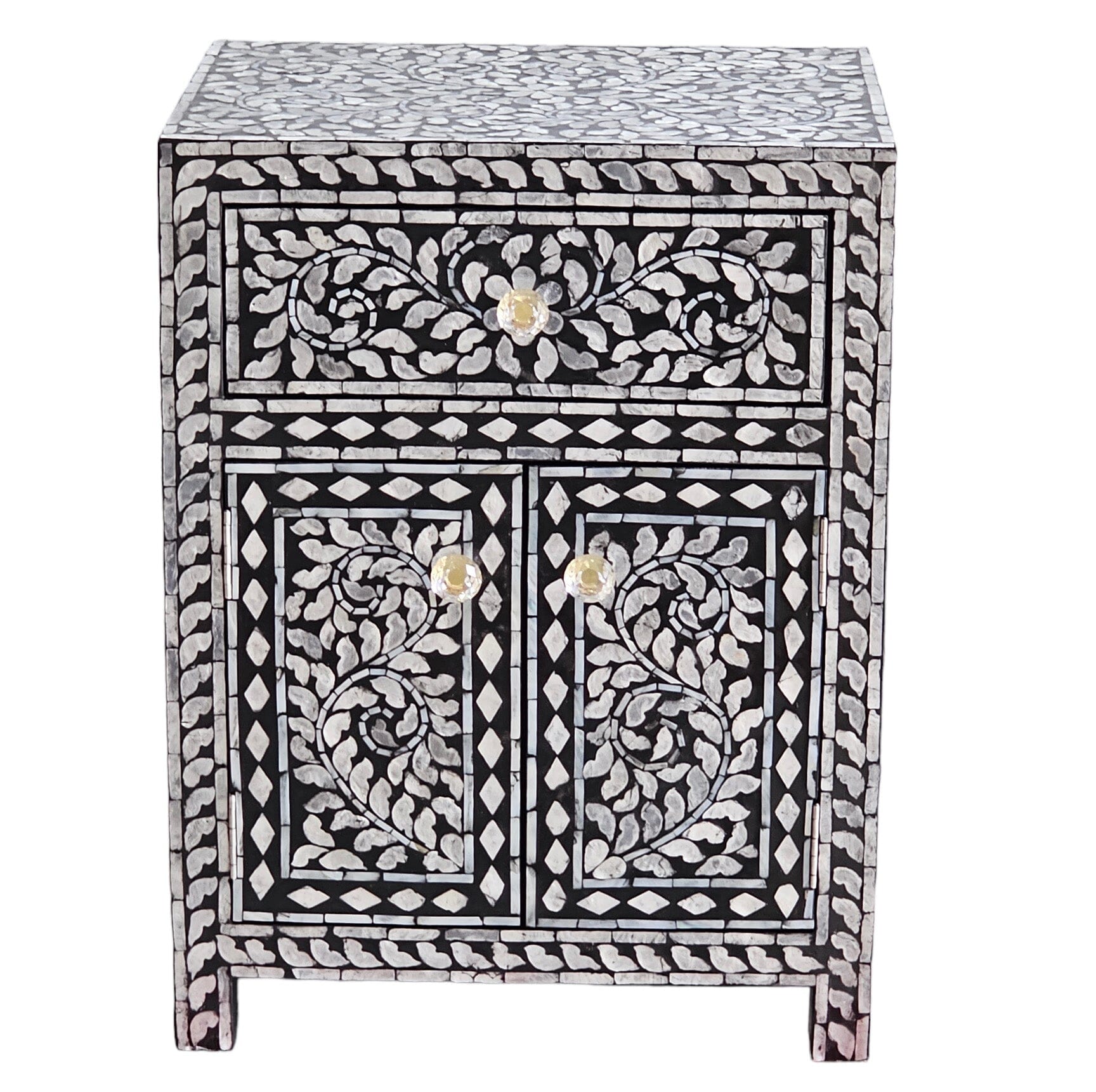 Jordan Shell Inlay Bedside Table