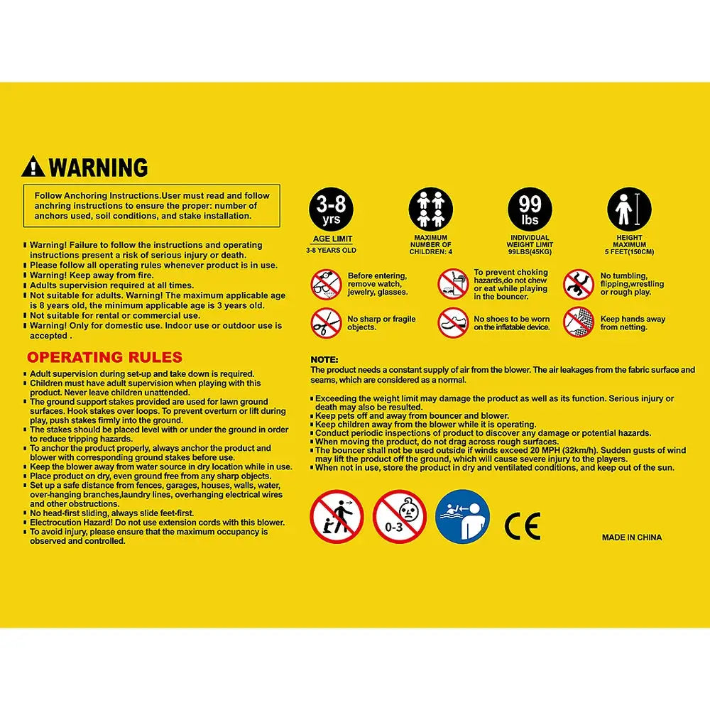 AirMyFun Inflatable Double Water Slide with Climbing Wall 4m