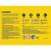 AirMyFun Inflatable Double Water Slide with Climbing Wall 4m