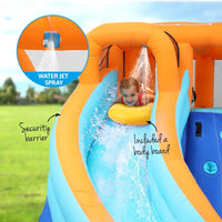 AirMyFun Kids Inflatable Pool Water Double Slide Park - 465X390cm