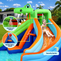 AirMyFun Kids Tropicana Inflatable Double Slide Water Park