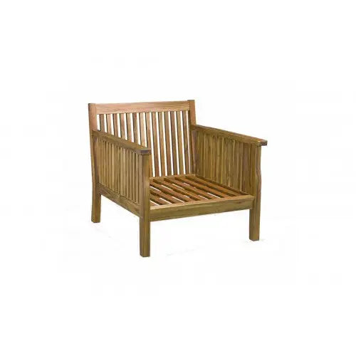 Timeless arizona sofa armchair with wooden chair and seat