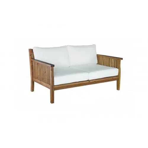 Arizona 2.5 seater sofa: high-quality acacia timber outdoor loveseat for patio style
