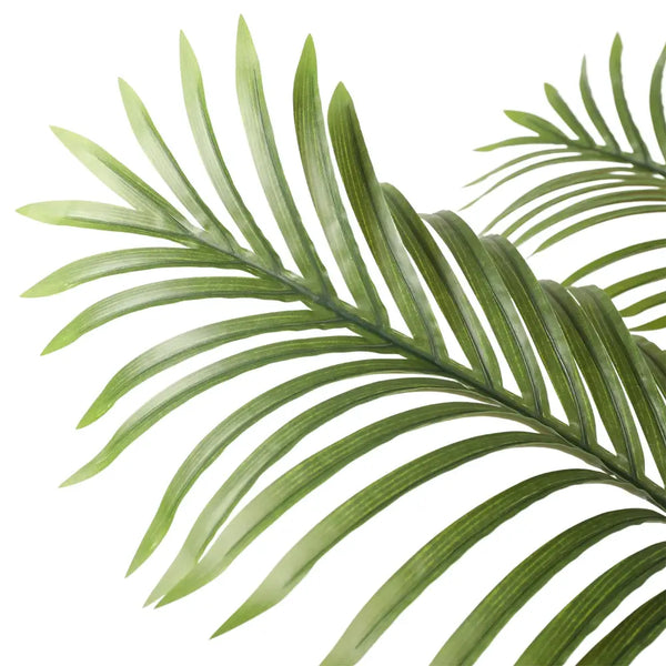 Close up of artificial multi stem hawaii palm leaf
