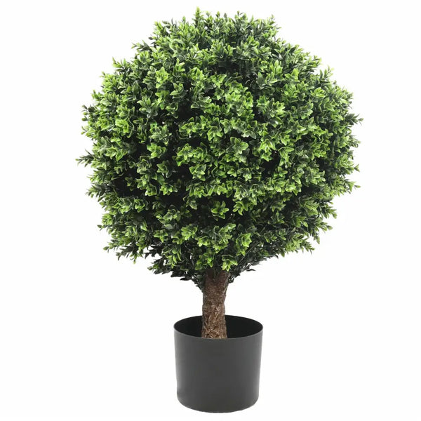 Artificial topiary shrub (hedyotis) 80cm in black pot, stunning faux hedyotis in small size