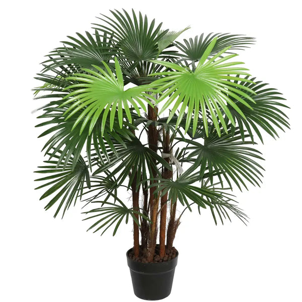 Artificial wide leaf fan palm tree 90cm made from high quality material