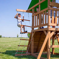 Backyard discovery grayson peak play centre wooden swing set offering inspiring play options