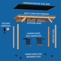 Backyard discovery saxony grill/bbq xl gazebo 14