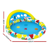 Bestway kids above-ground pool with water table and canopy
