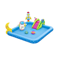 Bestway kids pool 228x206x84cm inflatable above ground swimming play pool featuring ’intex inflatable play center’