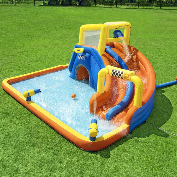 Bestway inflatable water slide for kids play park in backyard