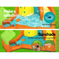 Bestway inflatable water park with slide for kids