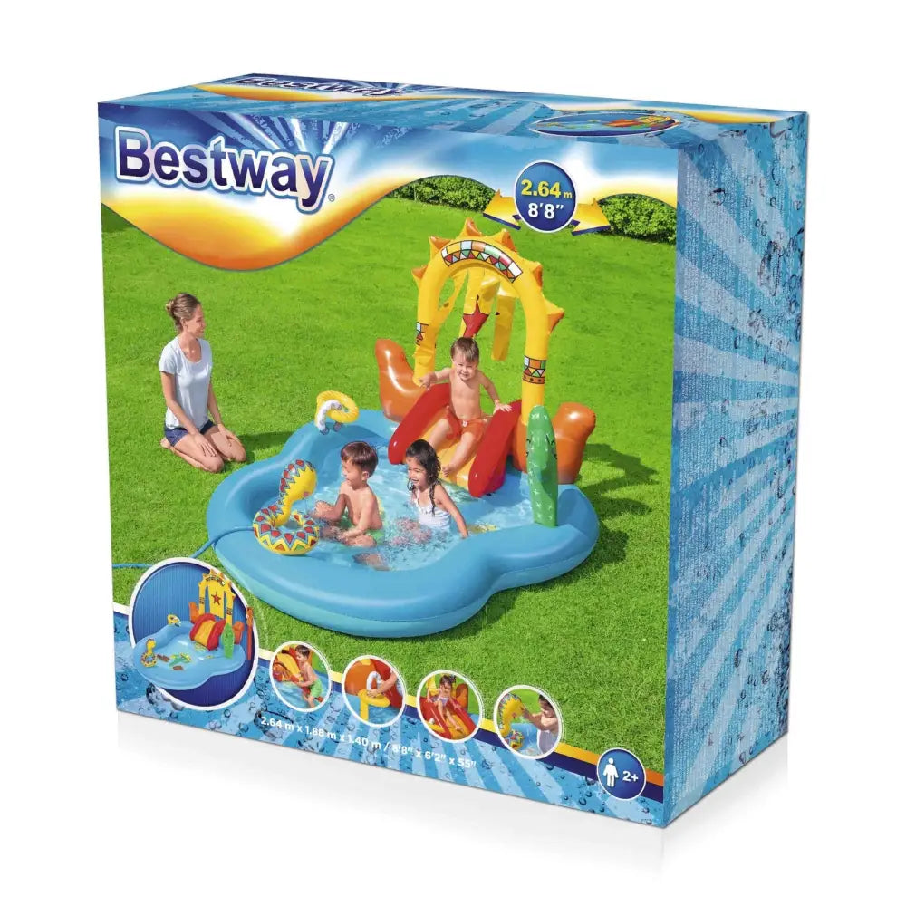 Bestway wild west kids inflatable above ground swimming pool set