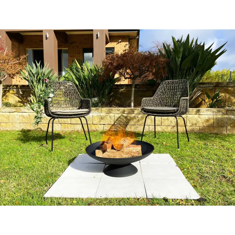 Black lassen cast iron fire pit - 78cms 2