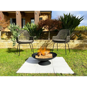 Black lassen cast iron fire pit - 78cms 2