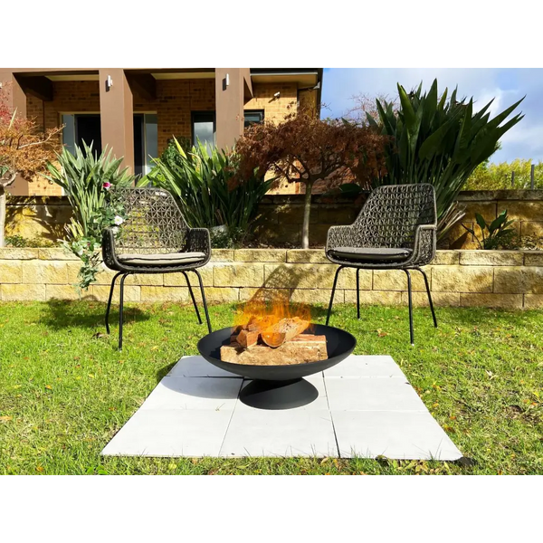 Black lassen cast iron fire pit - 78cms 2