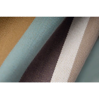 Corban aqua hammock fabric close-up - multicoloured stripes