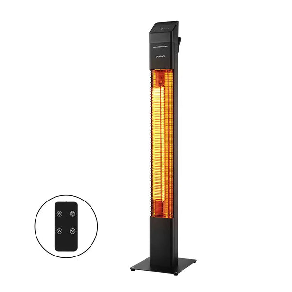 Devanti radiant tower heater electric portable remote control 2000w heating 1