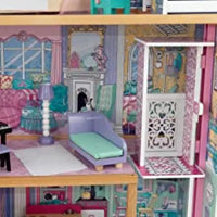 Dollhouse with lots of furniture for kids, four feet tall