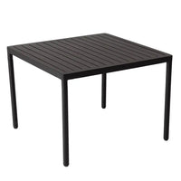 Modern style brings eden outdoor lounge set with coffee table in black, plastic square side table