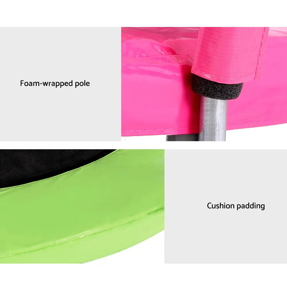 Everfit 6ft Kids Round Trampoline Rebounder - Multicolour