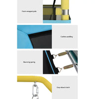 Everfit 6ft Trampoline for Kids w/ Enclosure And Swing Rectangle - 2 Colours