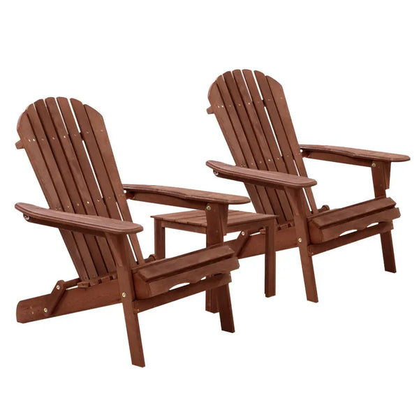 Gardeon 3pc adirondack outdoor table and chairs - uber relaxing gardeon adirondack chairs
