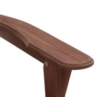 Gardeon adirondack outdoor chairs wooden bench - brown