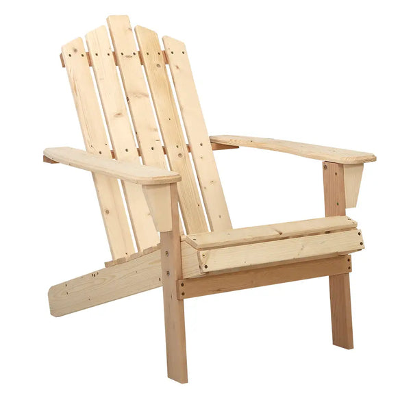 Gardeon adirondack outdoor wooden beach chair - 3 colours