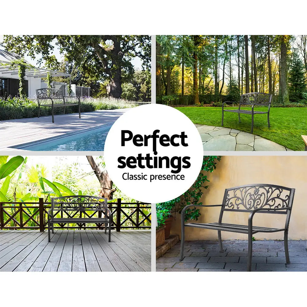 Gardeon outdoor garden bench seat with various patio furniture