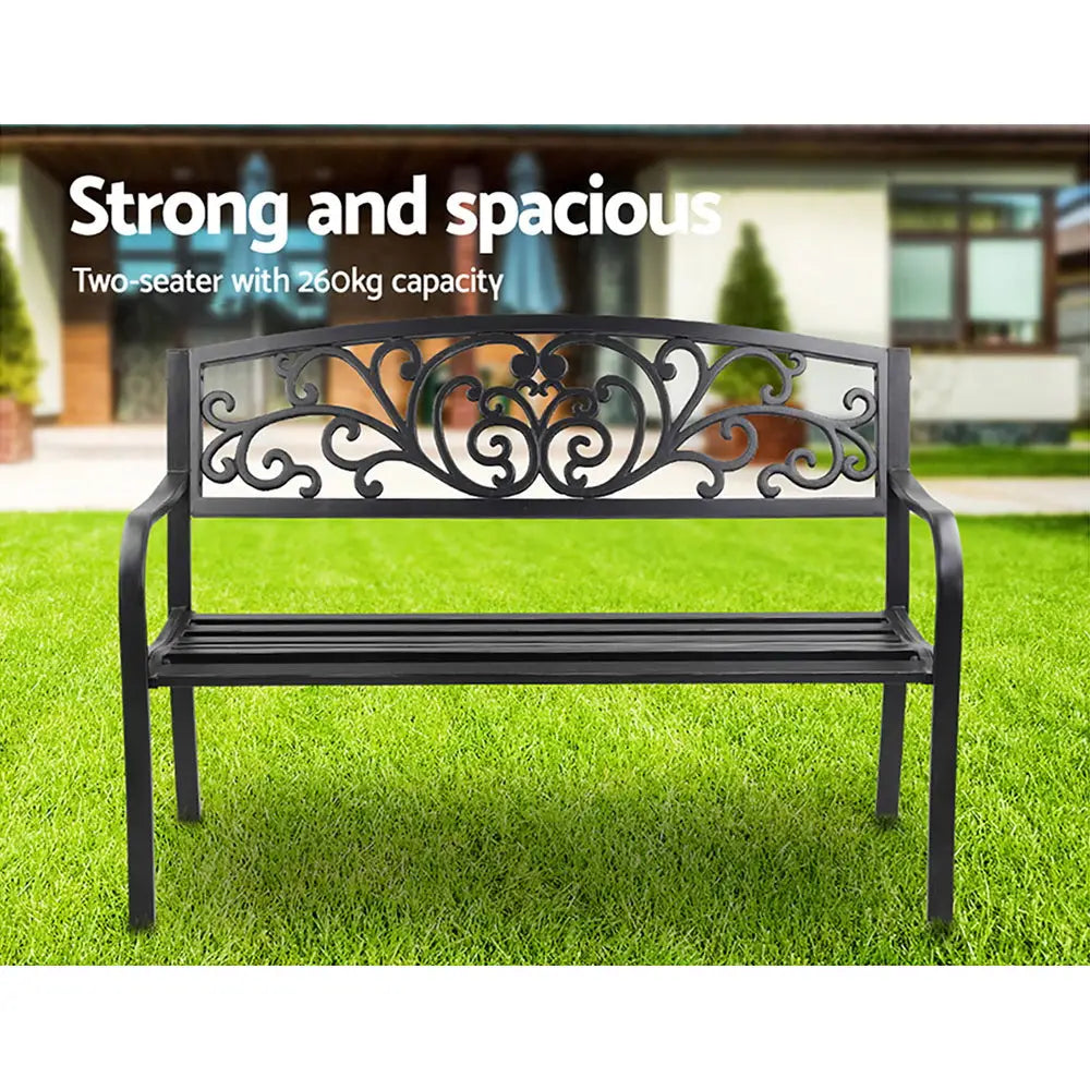 Gardeon outdoor garden bench with strong and spas design
