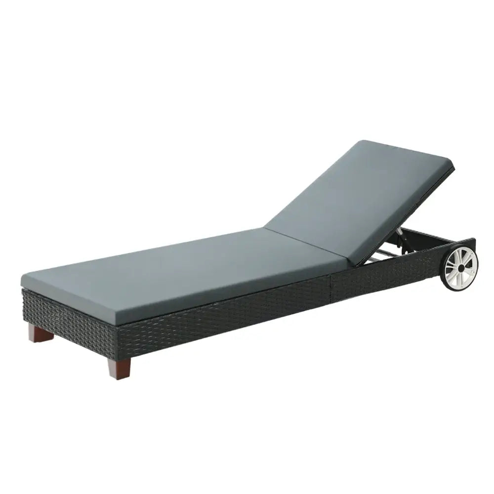 Gardeon sun lounge wicker day bed with wheels 1