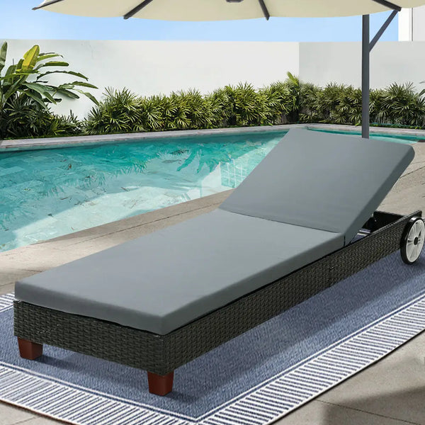 Gardeon sun lounge wicker day bed with wheels 7
