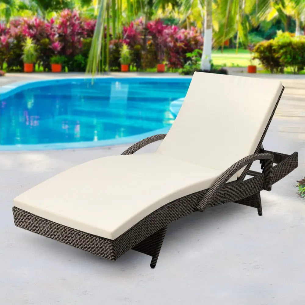 Gardeon sun lounge with pool background