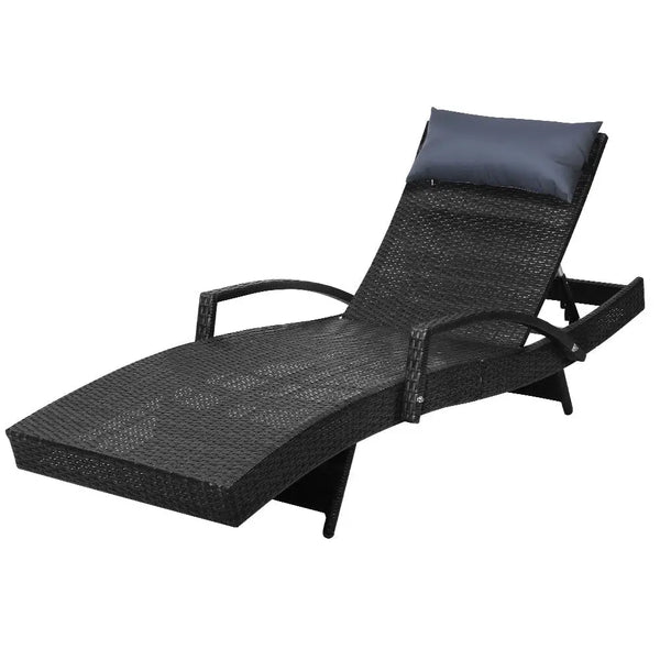 Gardeon sun lounge wicker outdoor chair - comfortable and stylish outdoor seating option