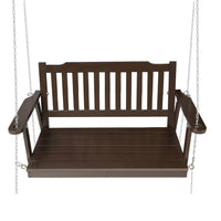 Gardeon wooden porch swing chair - 2 seater with chain