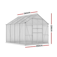 Aluminium greenhouse with glass roof and window to help your vegetation blossom beautifully