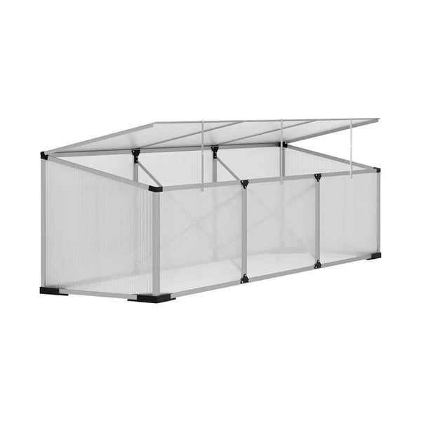 Greenfingers greenhouse cold frame plant grow aluminium polycarbonate - 180 x 50 50cm 1