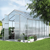 Greenfingers aluminium greenhouse with double doors - perfect for growing plants year-round