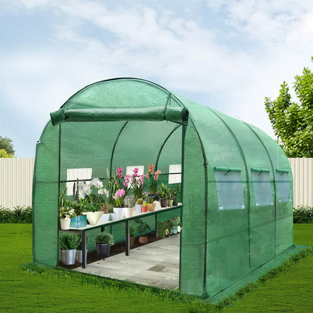 Greenfingers greenhouse garden shed storage lawn - 3 x 2 2m