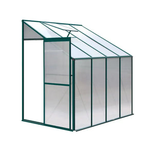 Greenfingers greenhouse lean-to aluminium polycarbonate - 252 x 127 213cm 1